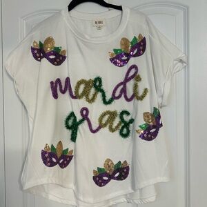 Bibi Mardi Gras Sweater Top